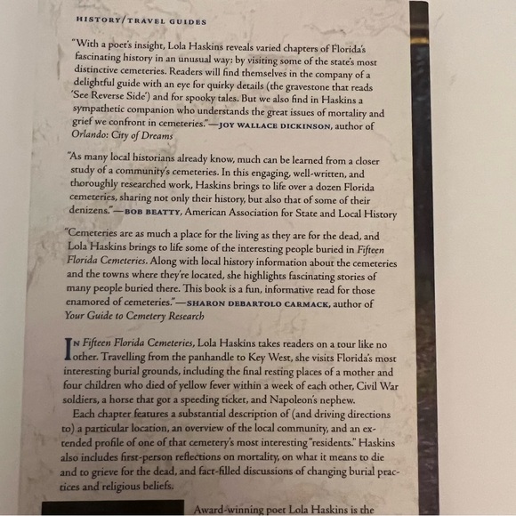 Fifteen Florida Cemeteries - Strange Tales Unearthed by Lola Haskins - Picture 5 of 16